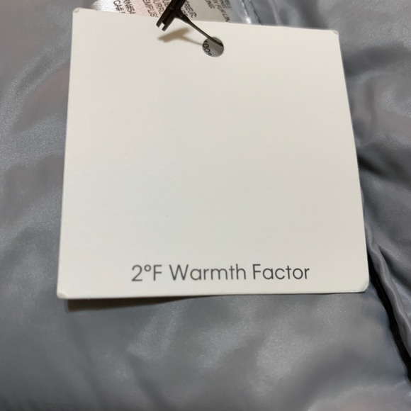 Calvin Klein Puffer jacket. Size Large. Color Gray with black faux fur. - Picture 10 of 13